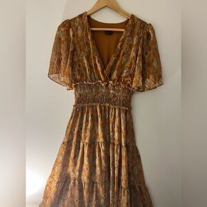 Long boho short sleeved dress from Taylor
